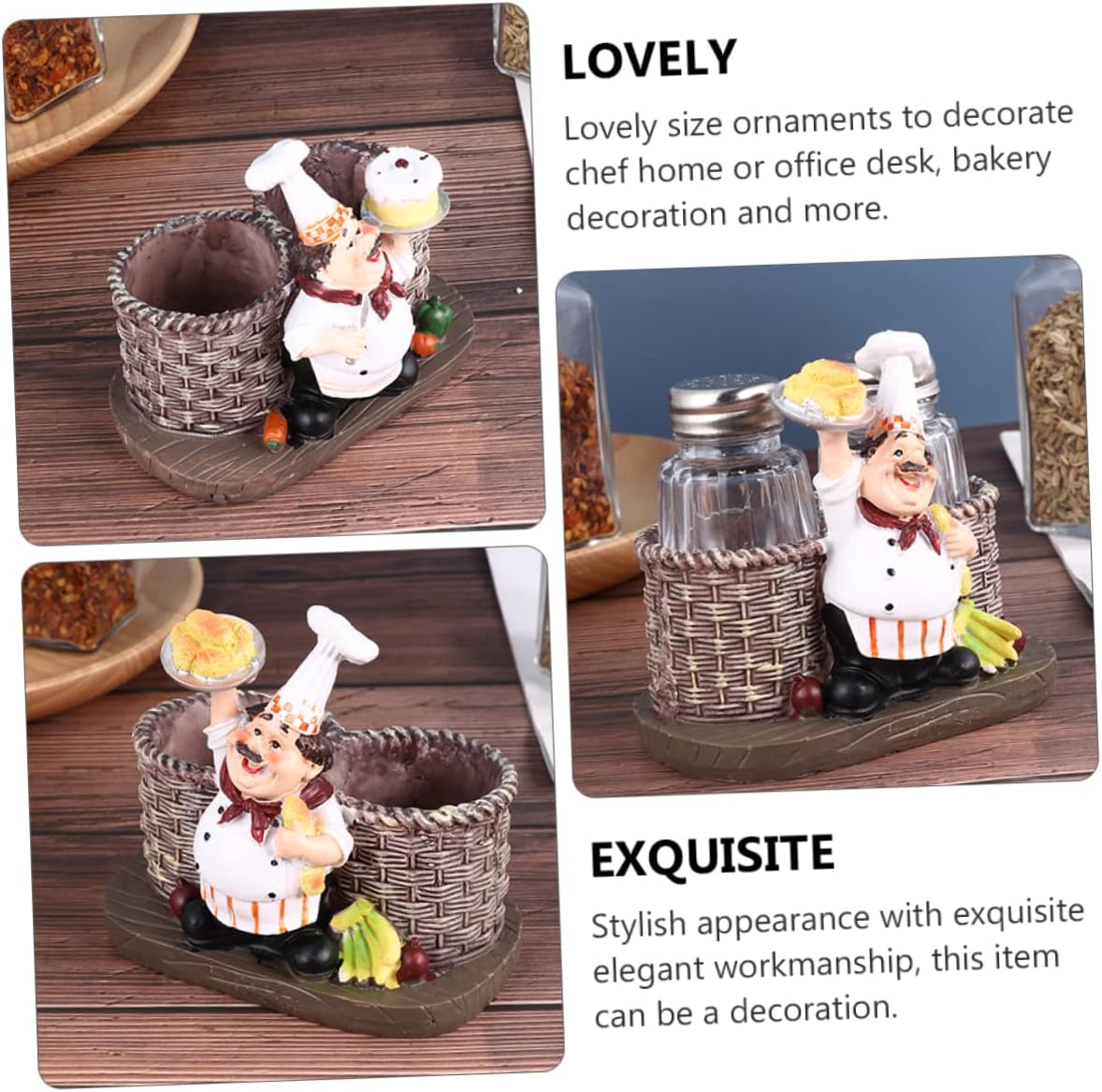 SOLUSTRE 2sets Cute Kitchen Seasoning Modern Decorative Storage for Spices Seasoning Container Jars for Home Bakery and