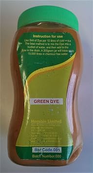 Green Drain Test Dye