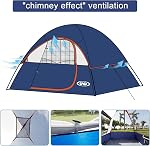 UNP Tente de camping 2/3/4 Personne, Tente imperméable à l'eau avec Rainfly Easy Set Up Tentes portatives pour le camping