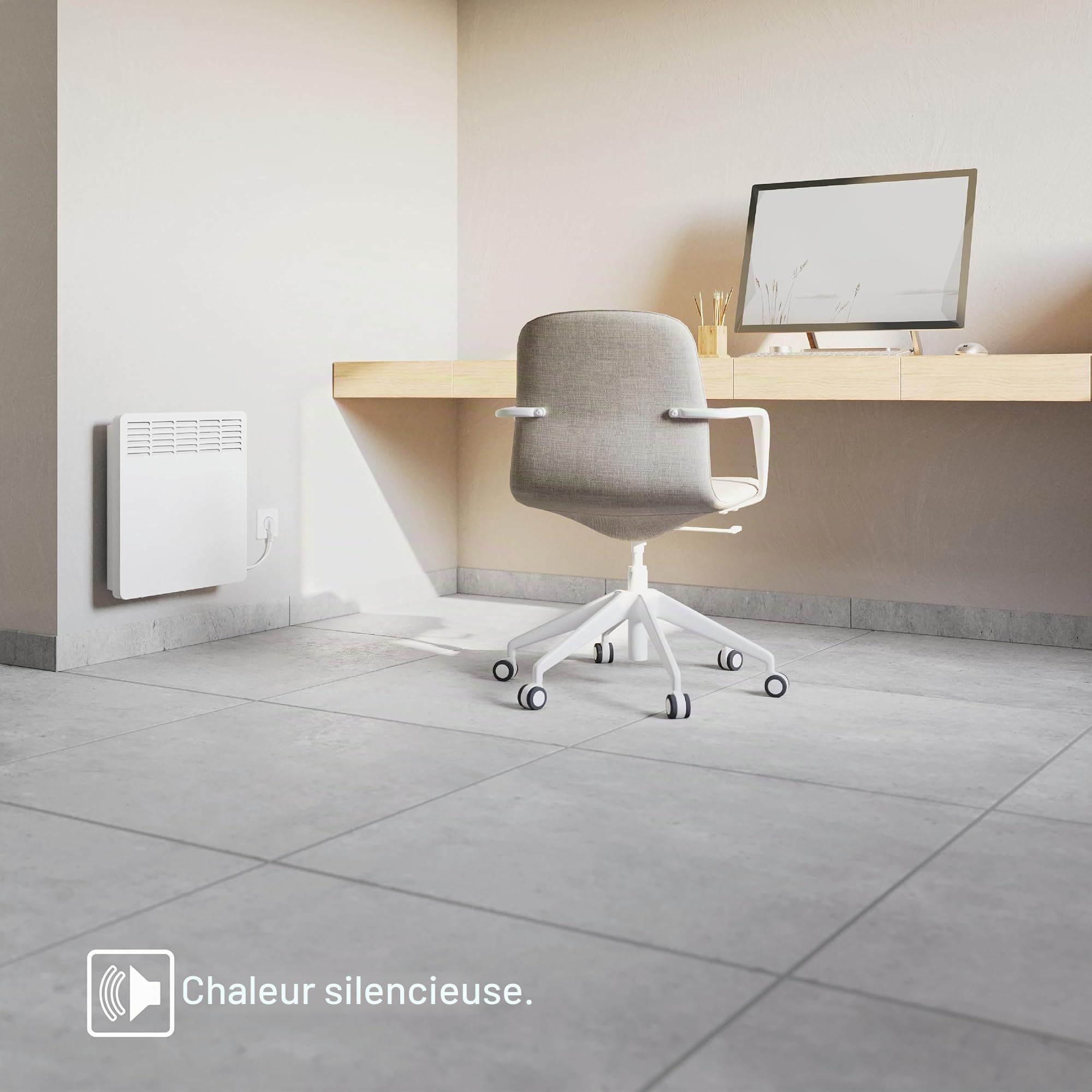 STIEBEL ELTRON Convecteur mural, CNS 150 Trend, 1,5 kW pour env. 20 m², certifié TÜV, écran LCD, minuterie hebdomadaire, chauffage électrique, économe en énergie 236527