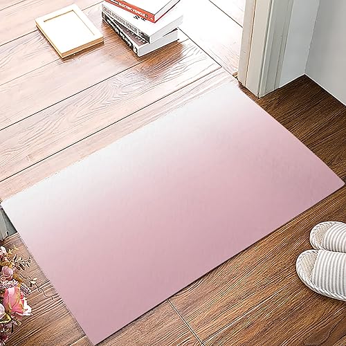Tapete para puerta para decoración de dormitorio, tapetes de piso rosa y blanco, alfombras de vacaciones para sala de estar, alfombras de baño