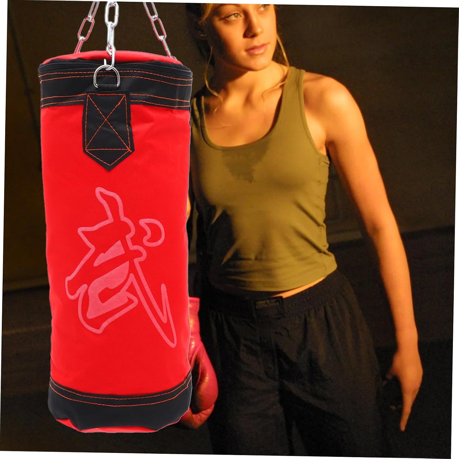 Boxing Sandbag Hanging Fitness Bag for Full Body Workout Empty Design for Custom Weight for Technique Development and Impact Absorption