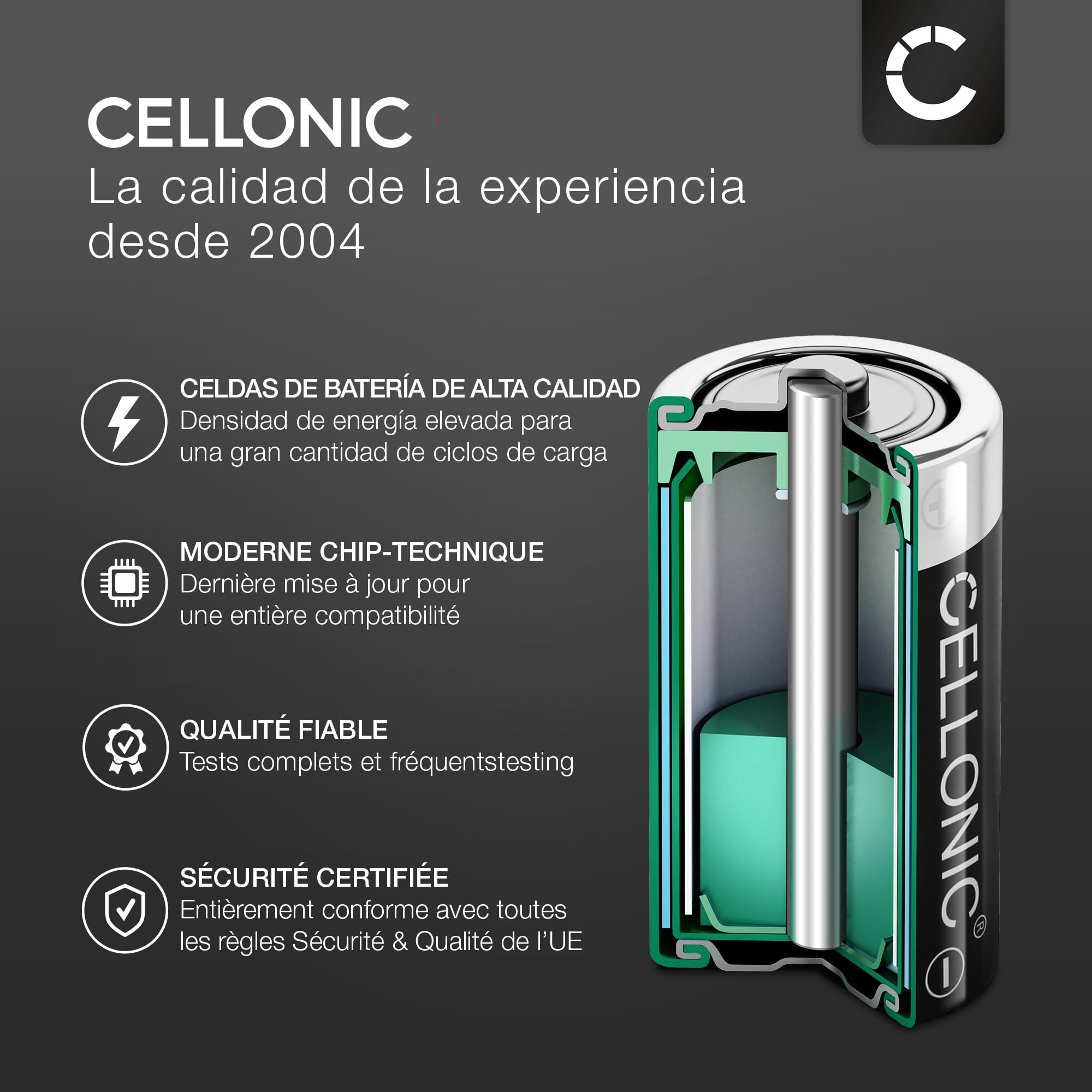 CELLONIC 2X Batería Compatible con Scanreco 592, 17162, RSC7220, 590 | 2x, (2000mAh-7.2V-NiMH), Control Remoto Batería, para Scanreco RC-400, 13445, 16131, Fassi, Effer, Fasse, 708031757, BS590