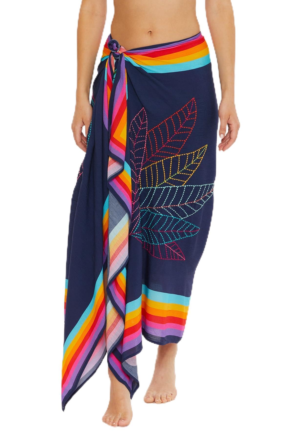 Trina Turk Wailea, Casual, Pareo de Playa para Mujer Salida de baño, Multicolor, Talla única
