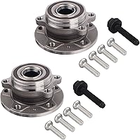 PAROD 513253 2-Pack Front Wheel Bearing Hub Assembly for Audi A3 Q3 TT Quattro & VW Beetle Golf Jetta Passat Tiguan w/ABS