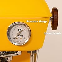 Vista 7 de Ascaso Dream PID, máquina de café espresso programable para el hogar con controles volumétricos, 120 V (antracita)