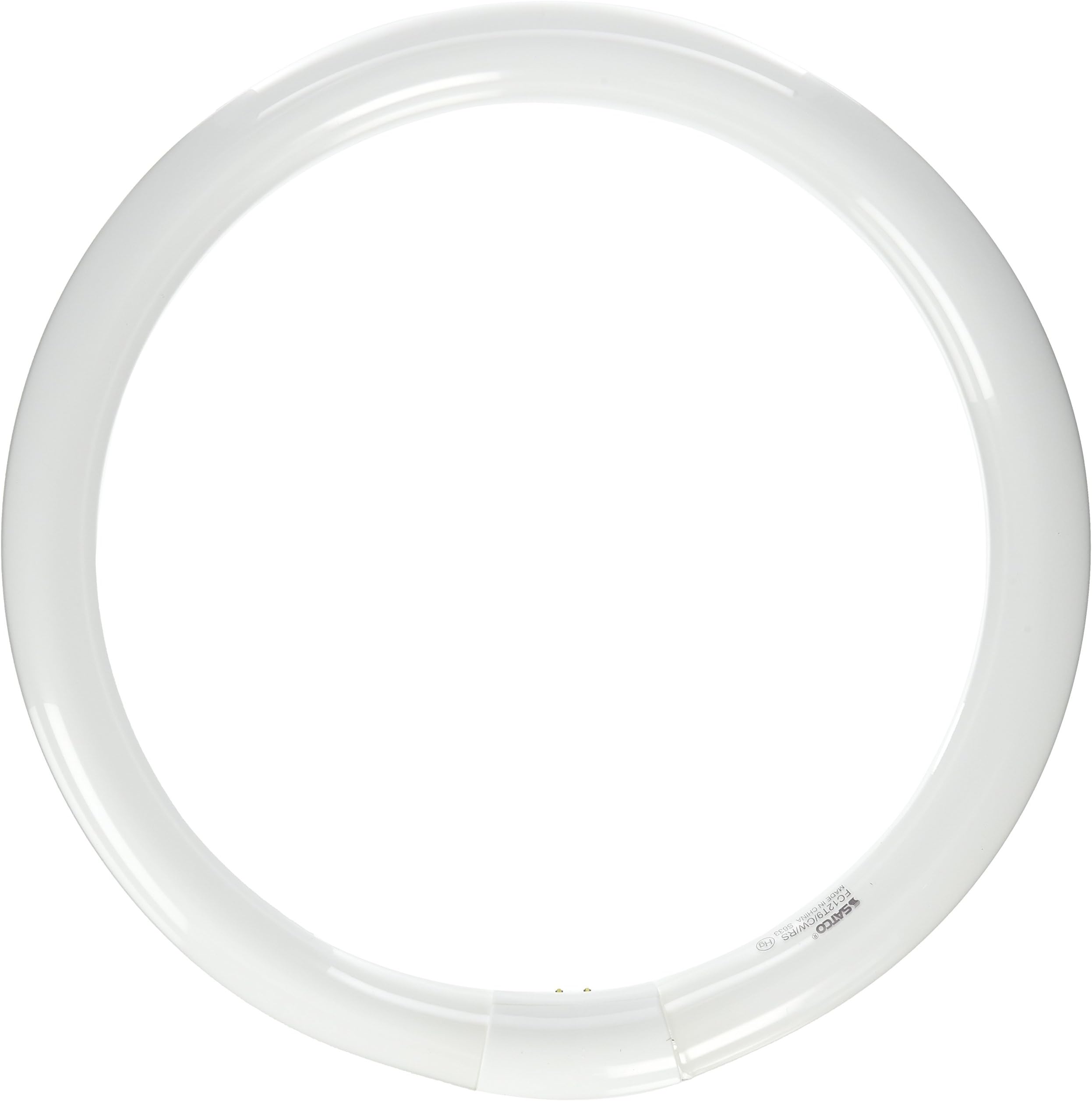 Satco S6509 4100K 20-Watt 4 Pin T9 Circline Lamp, Cool White - Led ...