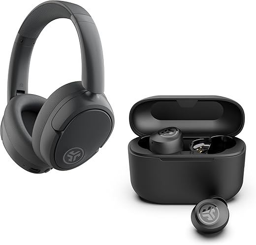 JLab Graphite Bundle: JBuds Lux ANC & Go Air Pop+ Earbuds