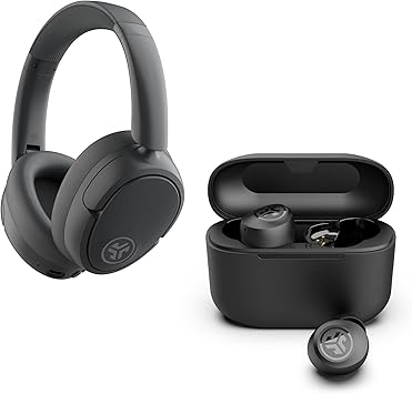 JLab Graphite Bundle, JBuds Lux ANC Wireless Headphones, Go Air Pop+ True Wireless Bluetooth Earbuds