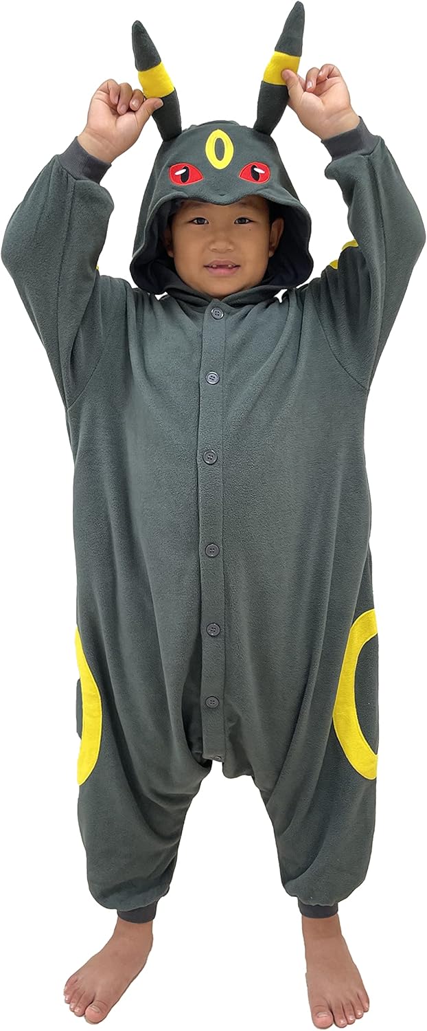 SAZAC Kigurumi - Pokemon - Umbreon - Onesie Jumpsuit Halloween Costume -Kids Size (5-9 Year Old)