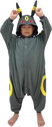 SAZAC Kigurumi - البوكيمون - Umbreon - Onesie Jumpsuit Halloween Costume -Kids Size 5-9 Year Old