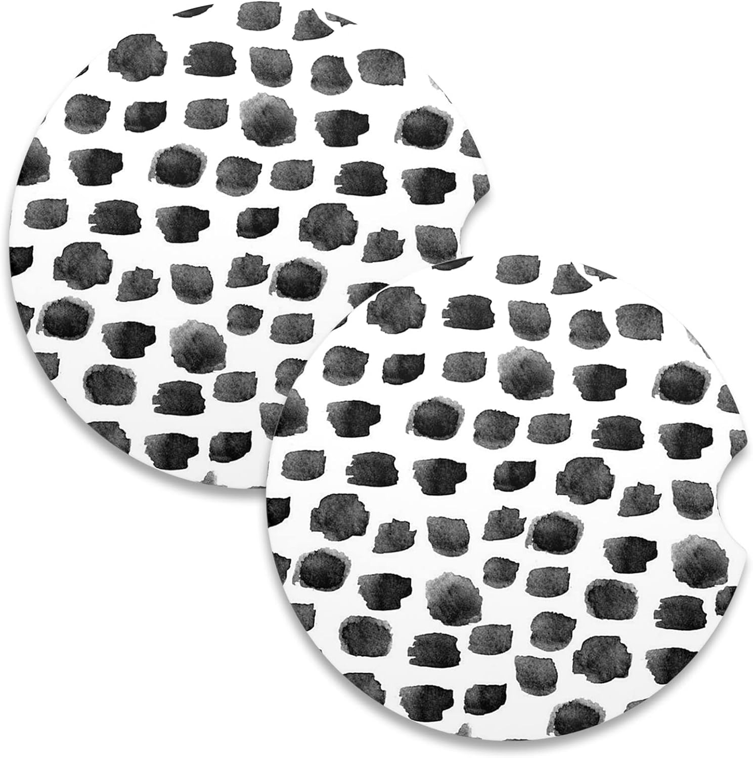 Car Coaster for Cup Holders, 2 Pack Ceramic Car Cup Holder Coaster