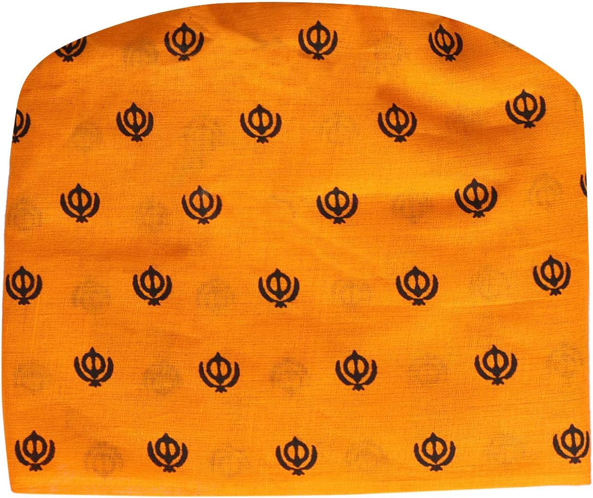 BISMAADH 100% Cotton Sikh Religious Khanda Printed Patka Durag Skull Cap