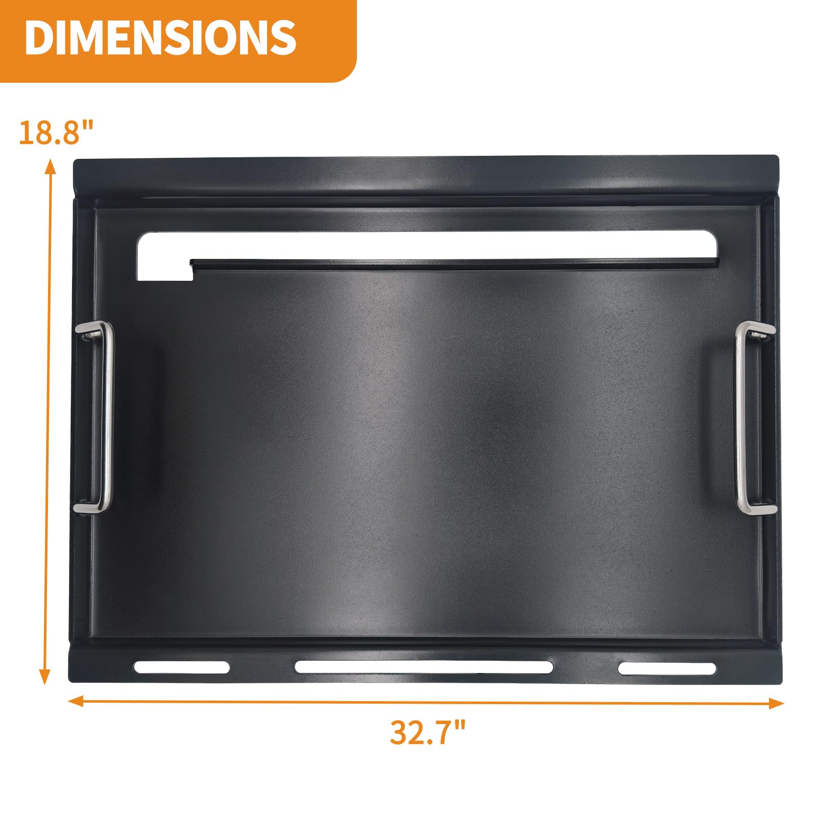 32.7 inch Full-Size Griddle For Weber Genesis II 400 Series E-410, E-415, E-435, Genesis II LX E-440 Series Gas Grills, Large Griddle Replace for Weber 6789