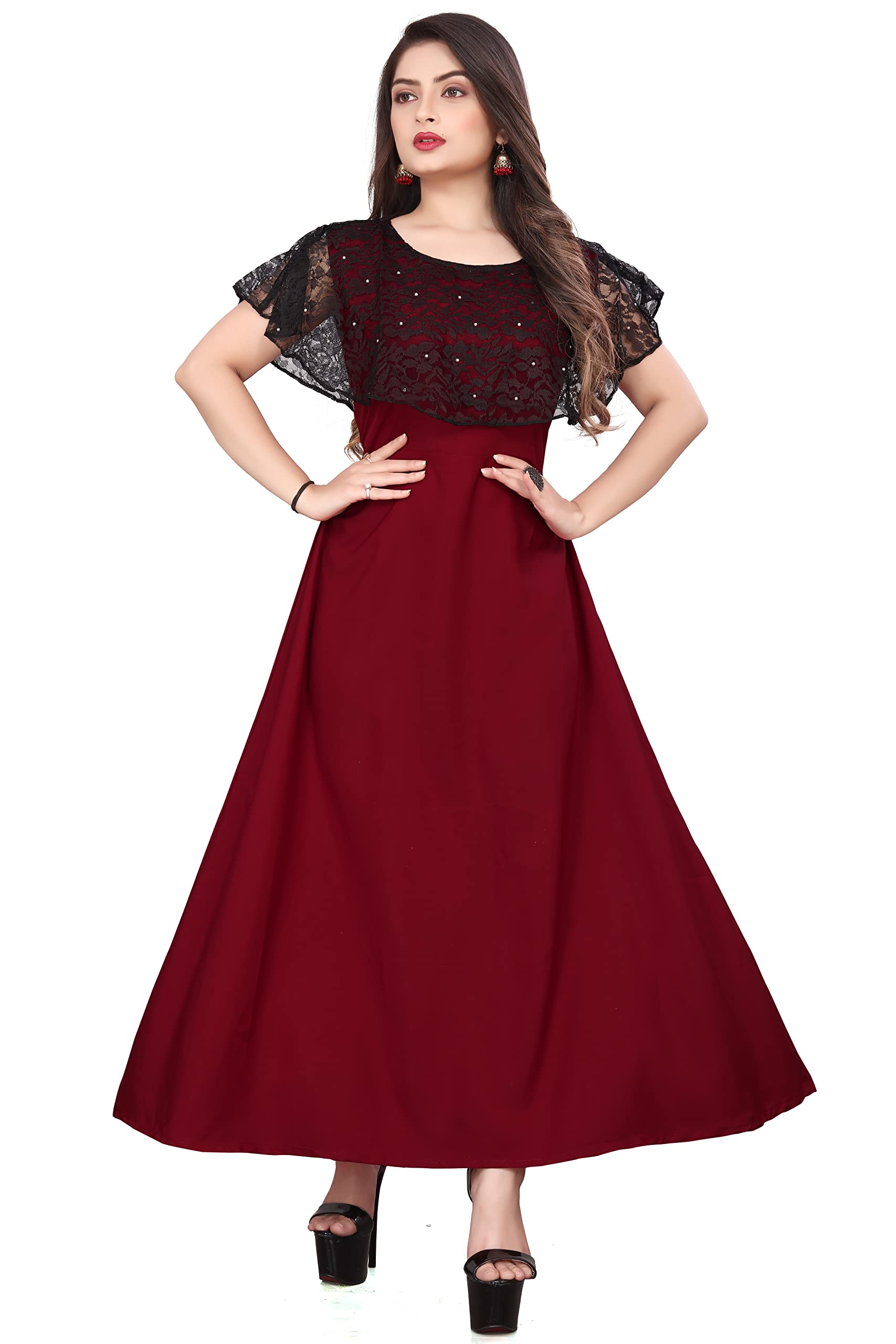 qena NEW ALINE MAXI DRESS FOR WOMEN-picture-49