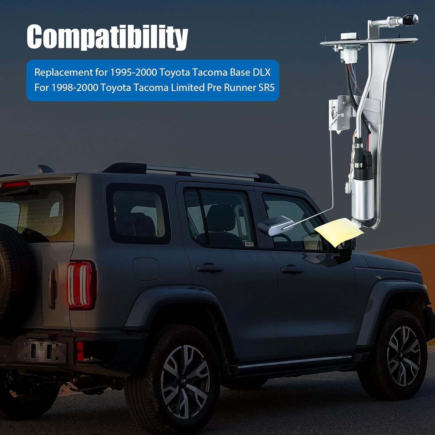 SP9002H Electric Fuel Pump Assembly Compatible with 1995-2000 Toyota Tacoma Base DLX Limited Pre Runner SR5 2.4L 2.7L 3.4L