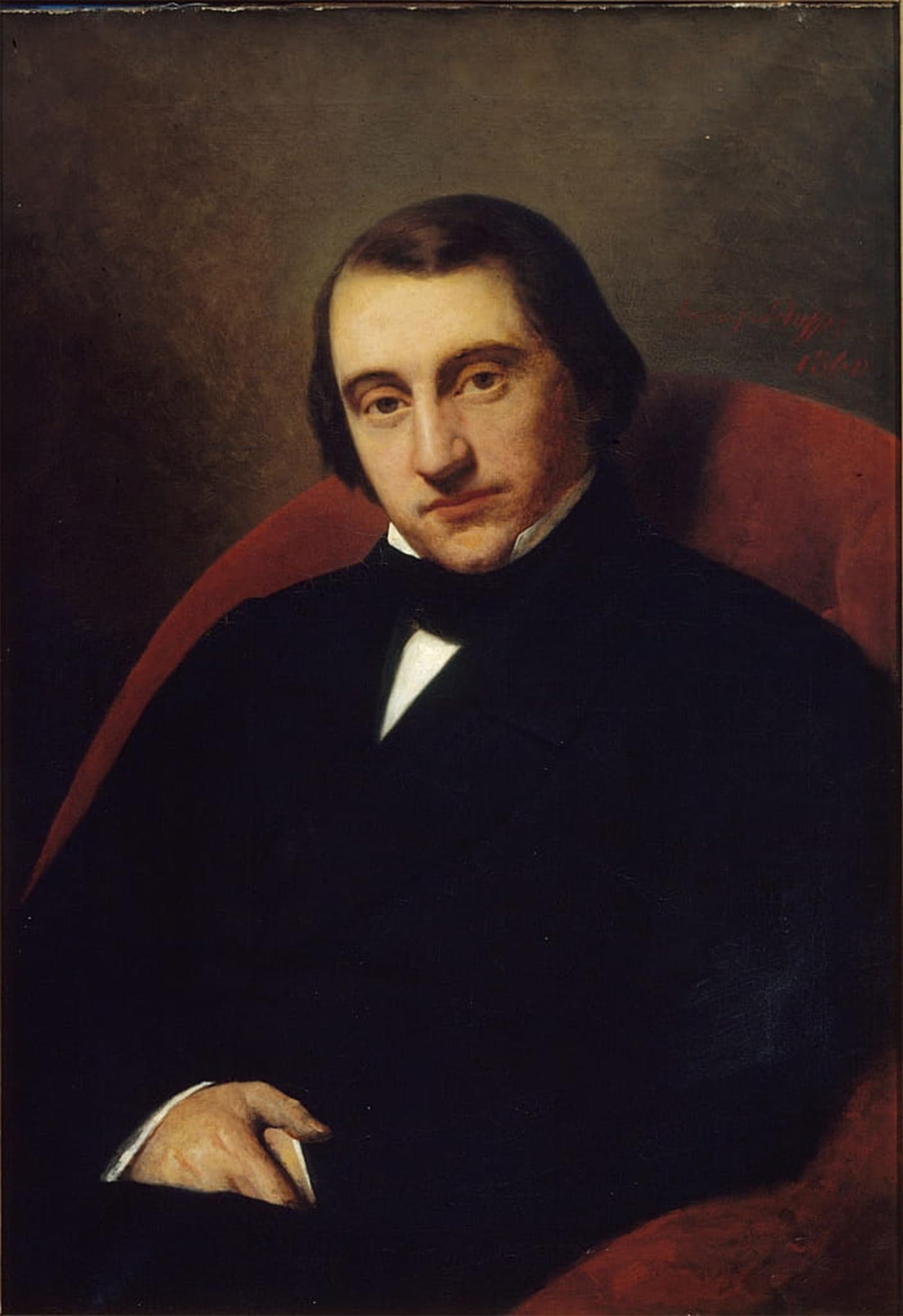 SERENDIPITP Retro Picture Poster Wall Art Pictures Painting Portrait of Ernest Renan by Henry Scheffer Wall Art Canvas Print for Wall Decor 60x90cm