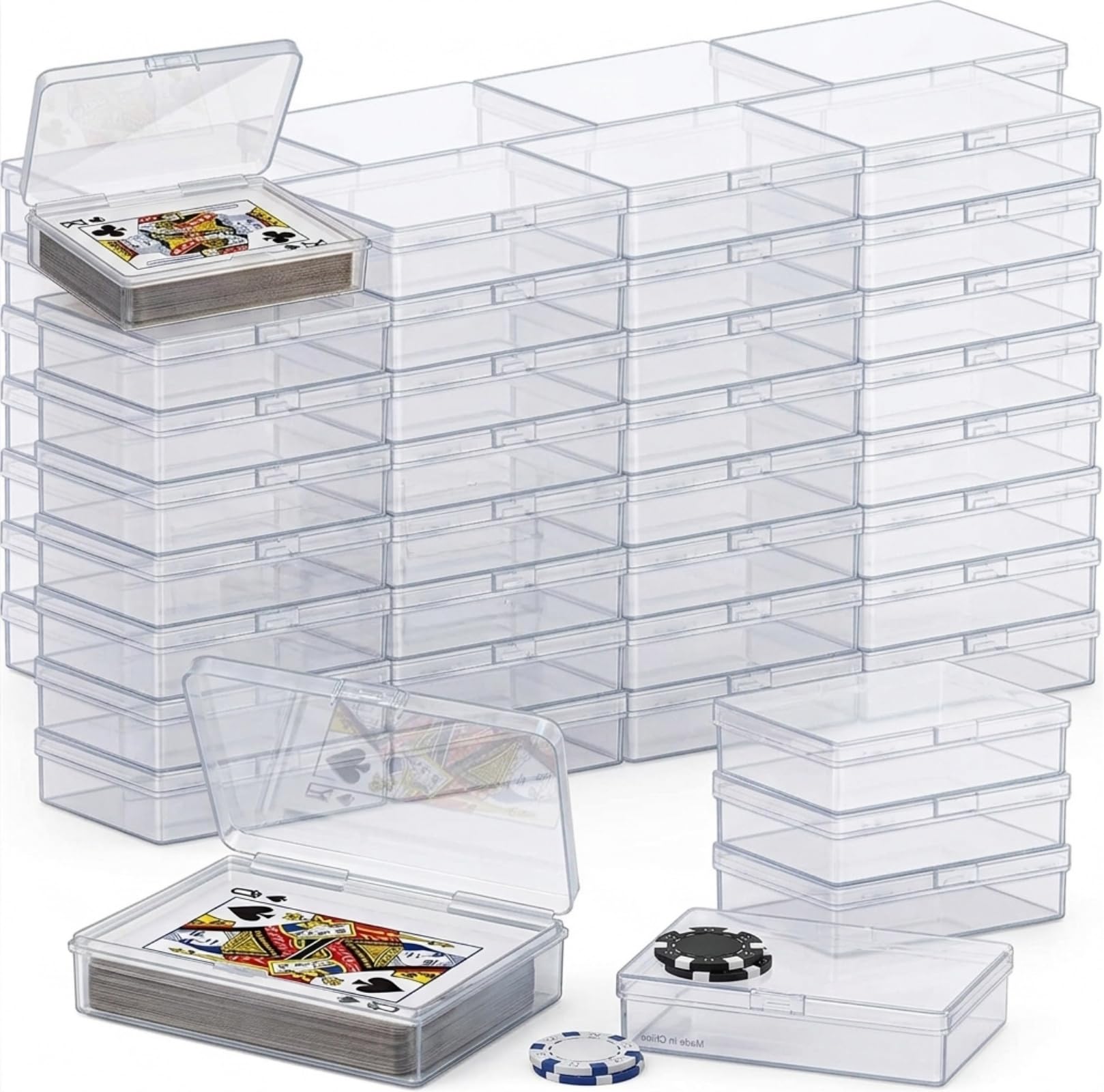 Amazon.com: APACALI 24 Pack Playing Card Case, 1.2mm Thick Clear