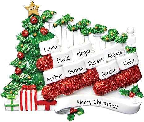 2022 Its Christmas Eve Online Free Amazon.com: Personalized Family Ornament 2022 - Family Of 9 Christmas  Ornaments 2022 - Family Christmas Stocking Ornaments Family Of 9 Stocking  Ornament For Christmas Tree - Free Customization : Home & Kitchen