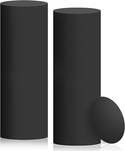 Posavasos desechables de papel para bar, 400 unidades, color negro, 4 pulgadas, para bebidas, absorbentes y antideslizantes para bares,
