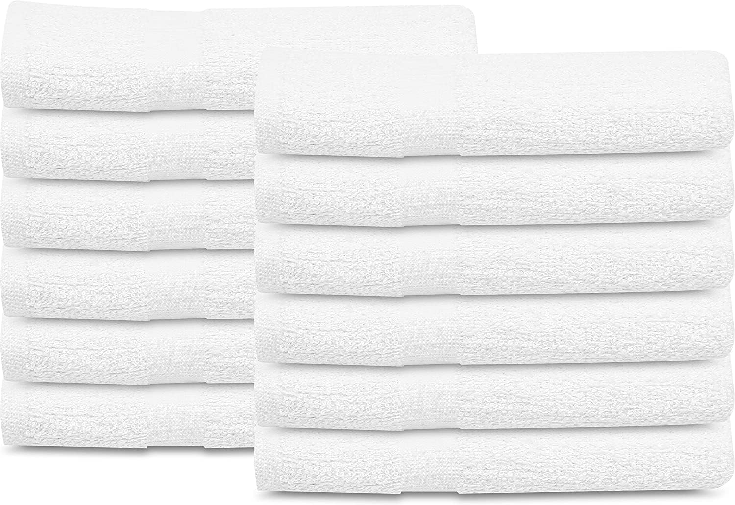 Towels N More 12 Pack White 22x44 Bath Towel 100 Cotton Loop for