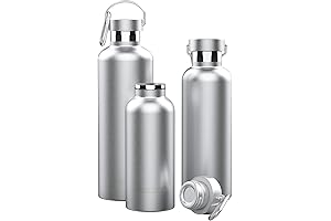 TRIPLE TREE Insulated Water Bottles Steel, 34oz Vacuum Insulated Stainless Steel Bottle