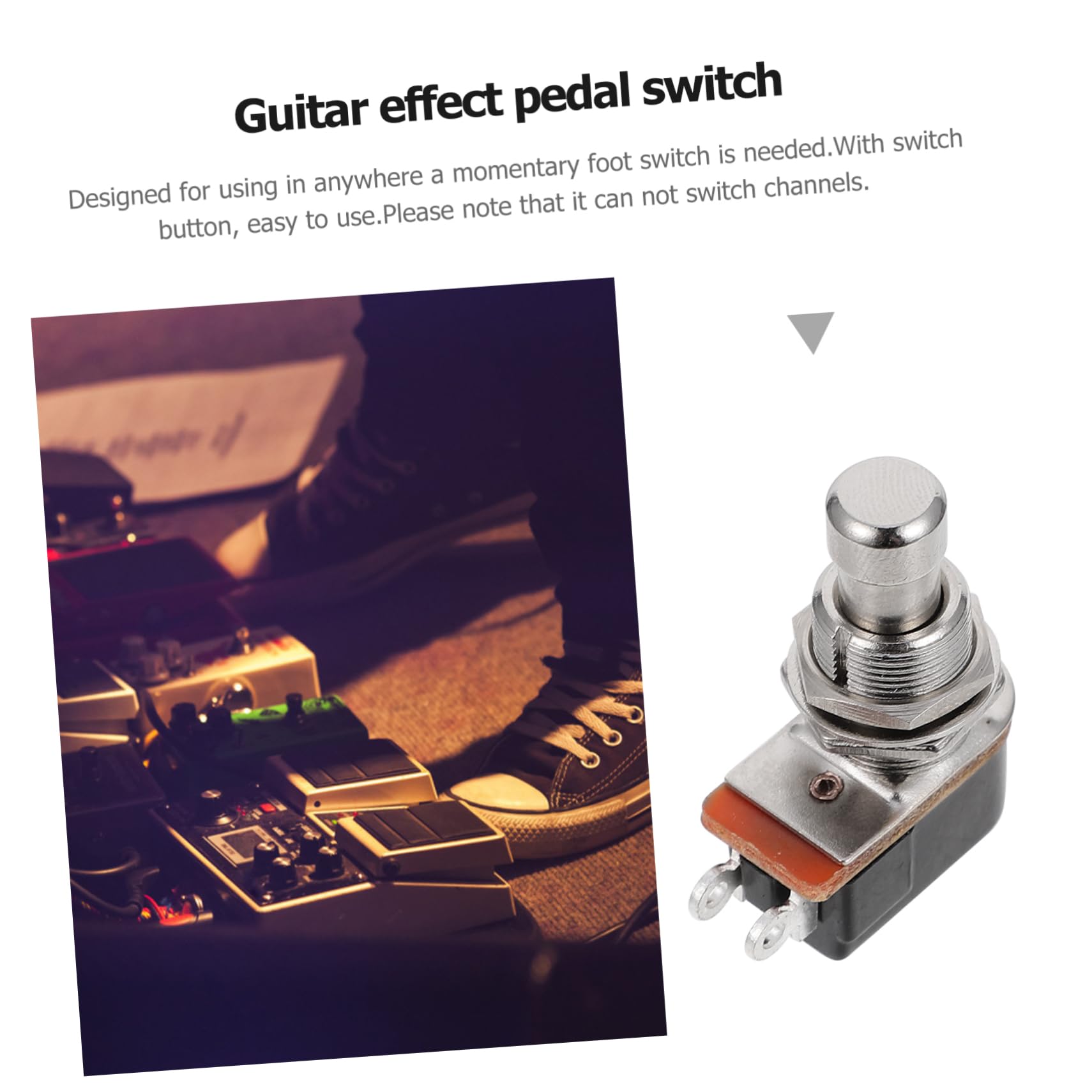 VICASKY 9piezas Pedales De Efecto Para Guitarra Interruptor De Duradero y Práctico Accesorio Musical Compacto Para Instrumentos
