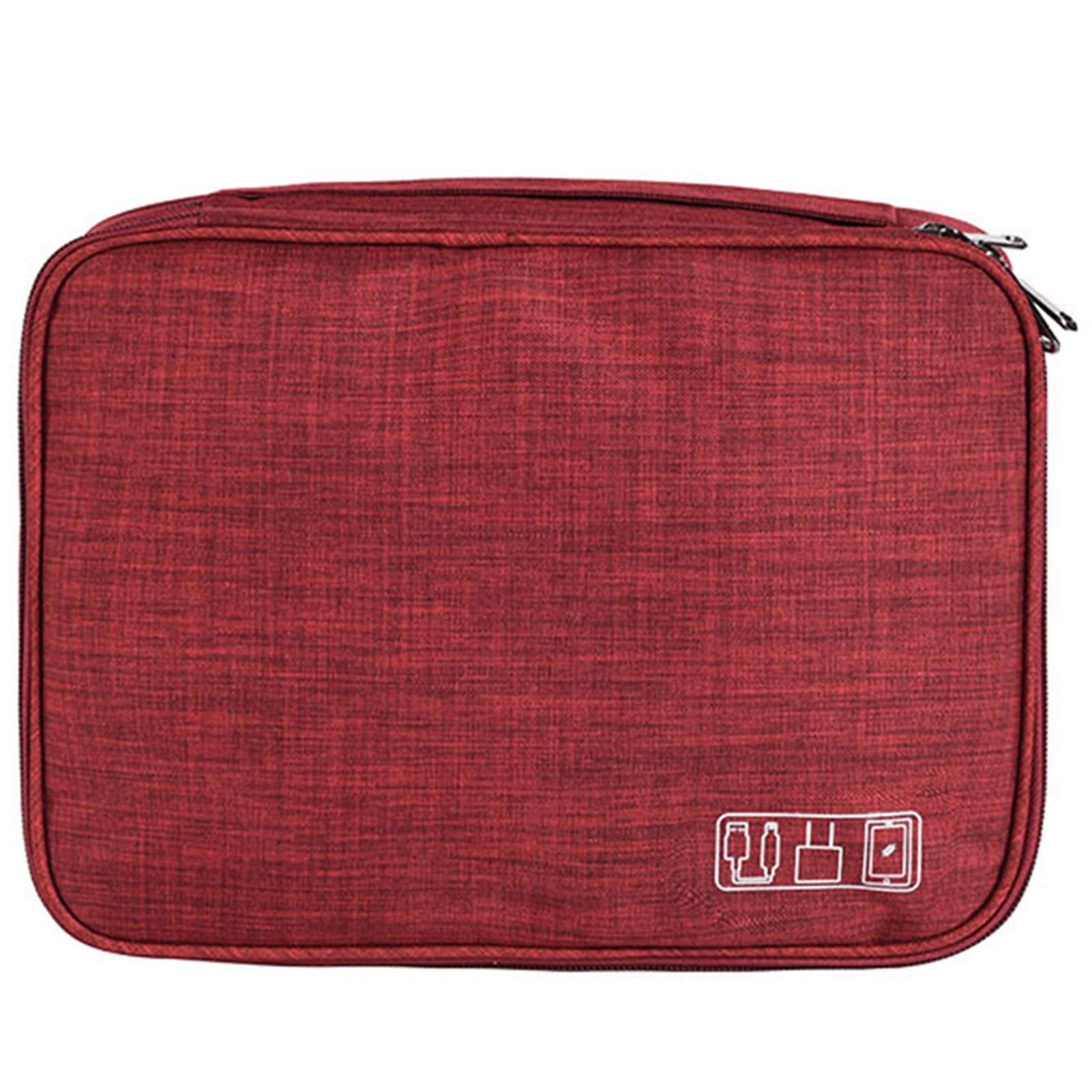 VALINK Electronic Organizer Pouch Bag, Waterproof 3-layer Zipper Pouch Multifunctional for Hard Drives, Cables, Phone, Usb, Sd Card