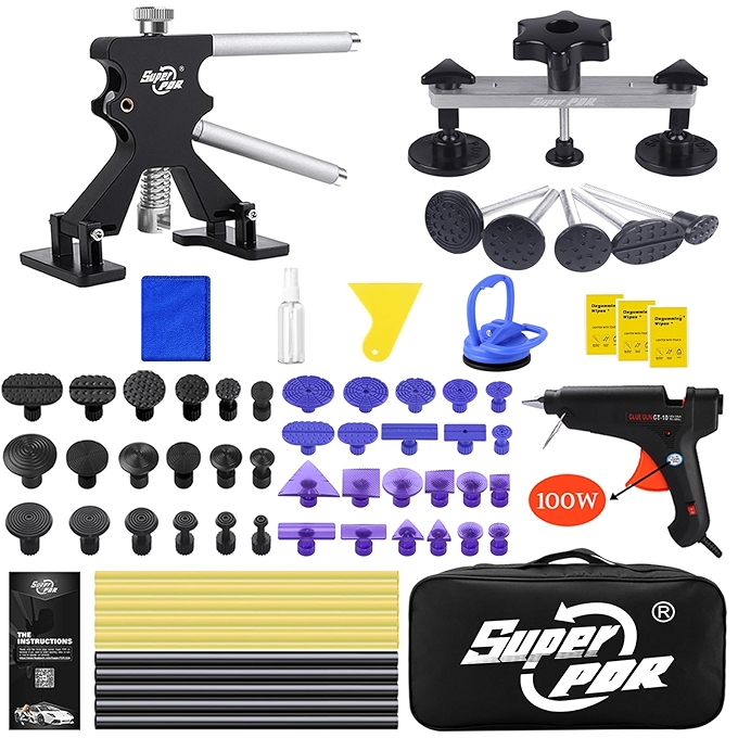 汽车无痕凹陷修复套件68件（含调节式桥杠与凹陷起子）