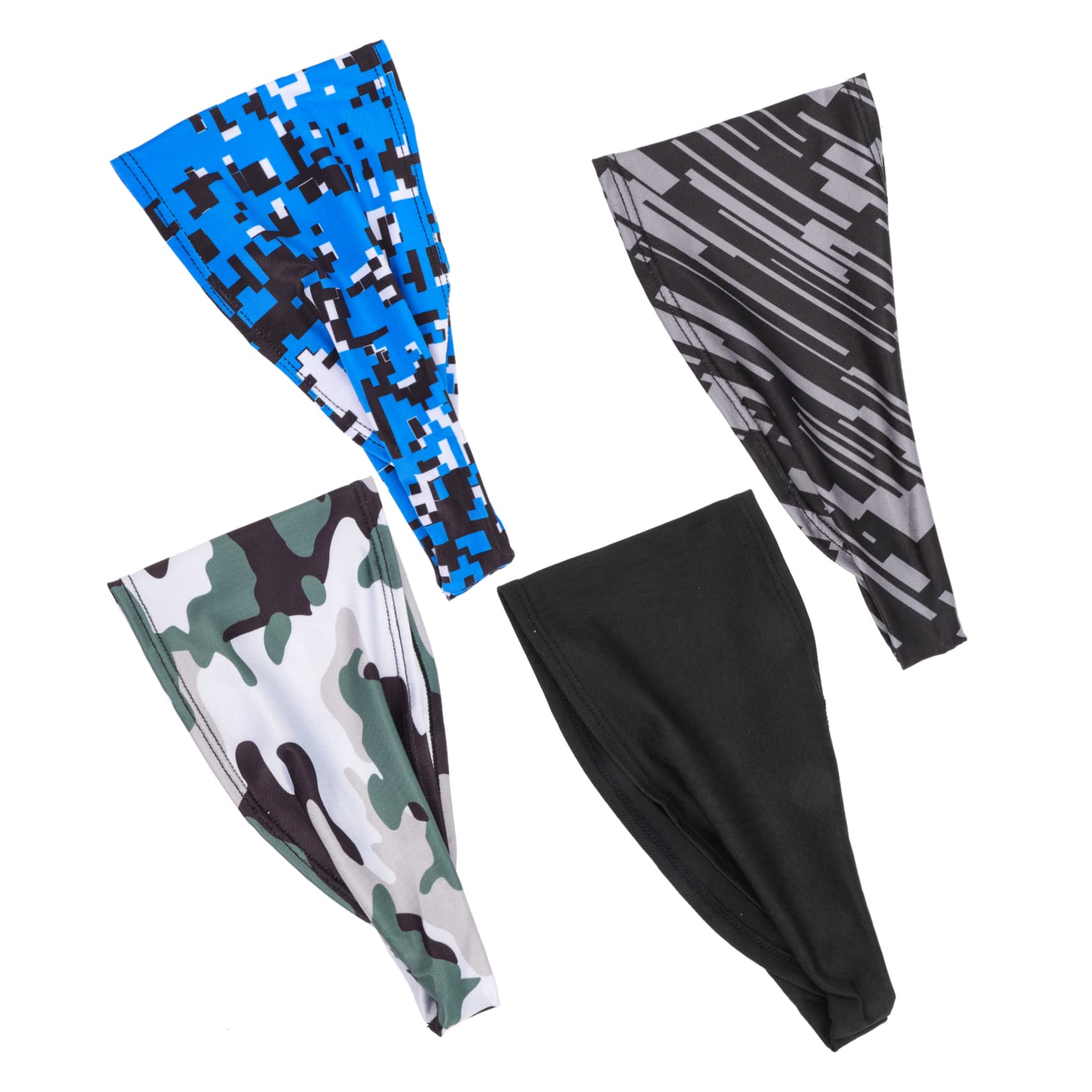 BESPORTBLE 4 Set Fascia Per Il Sudore Bandana Bandane Bande Elastiche Headband Sport Della Fascia Fasce Da Donna Fascia Da Uomo Fasce Per Da Uomo Fasce Elastiche Poliestere 4 Pezzi*4