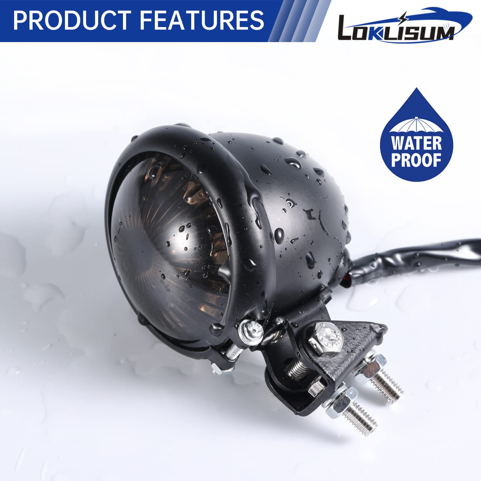 12V LED Stop Moto Mini Fanale Posteriore Impermeabile Universale Led Faro Stop per Street Bike Chopper Bobber Cafe Racer Cruiser