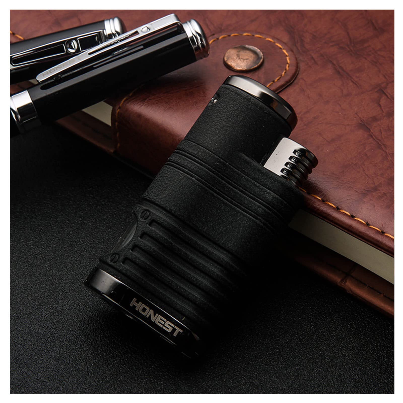 Buy Torch Lighter with Punch Quad Jet Flame Lighter Refillable Fuel
