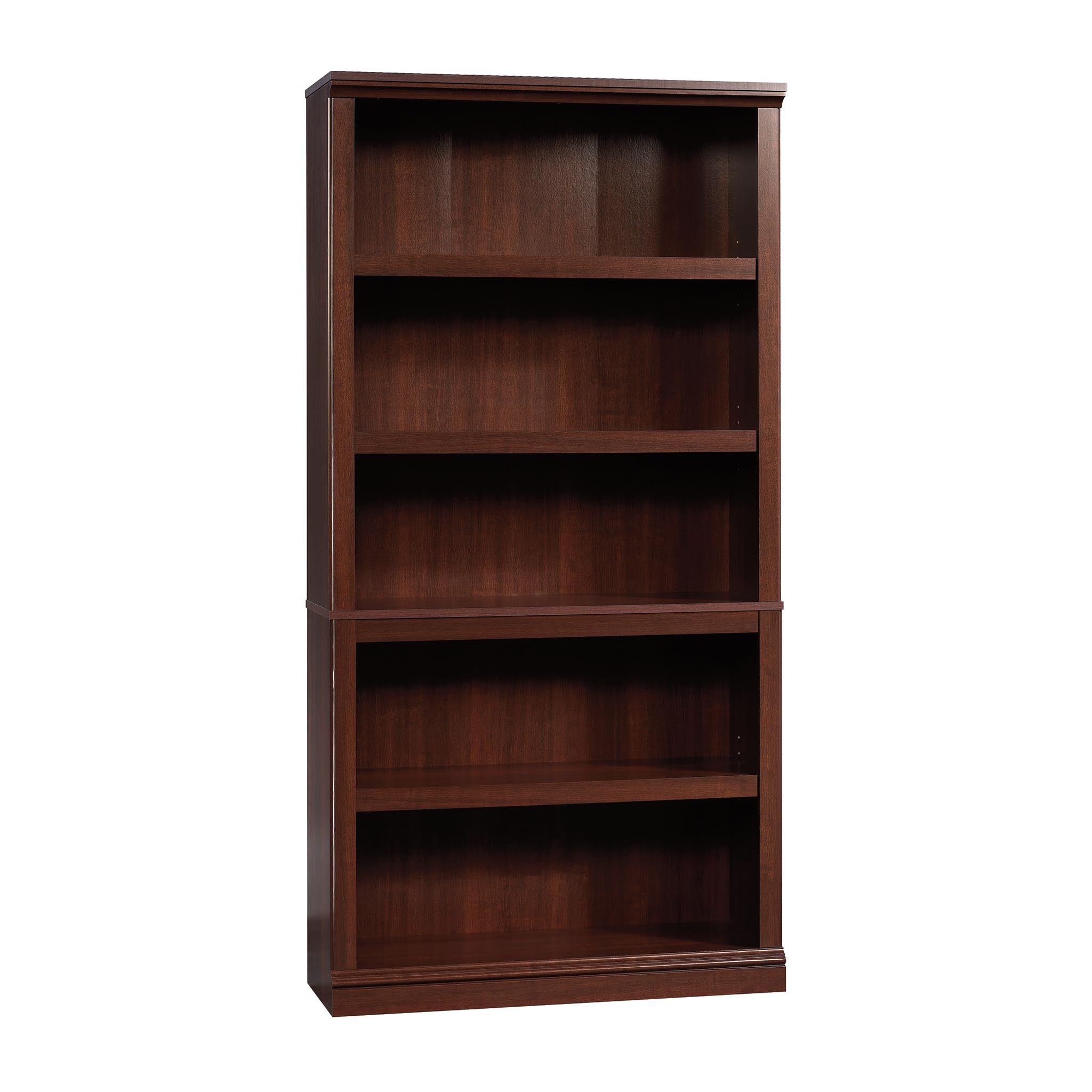 Five-Shelf Select Cherry Bookcase Storage