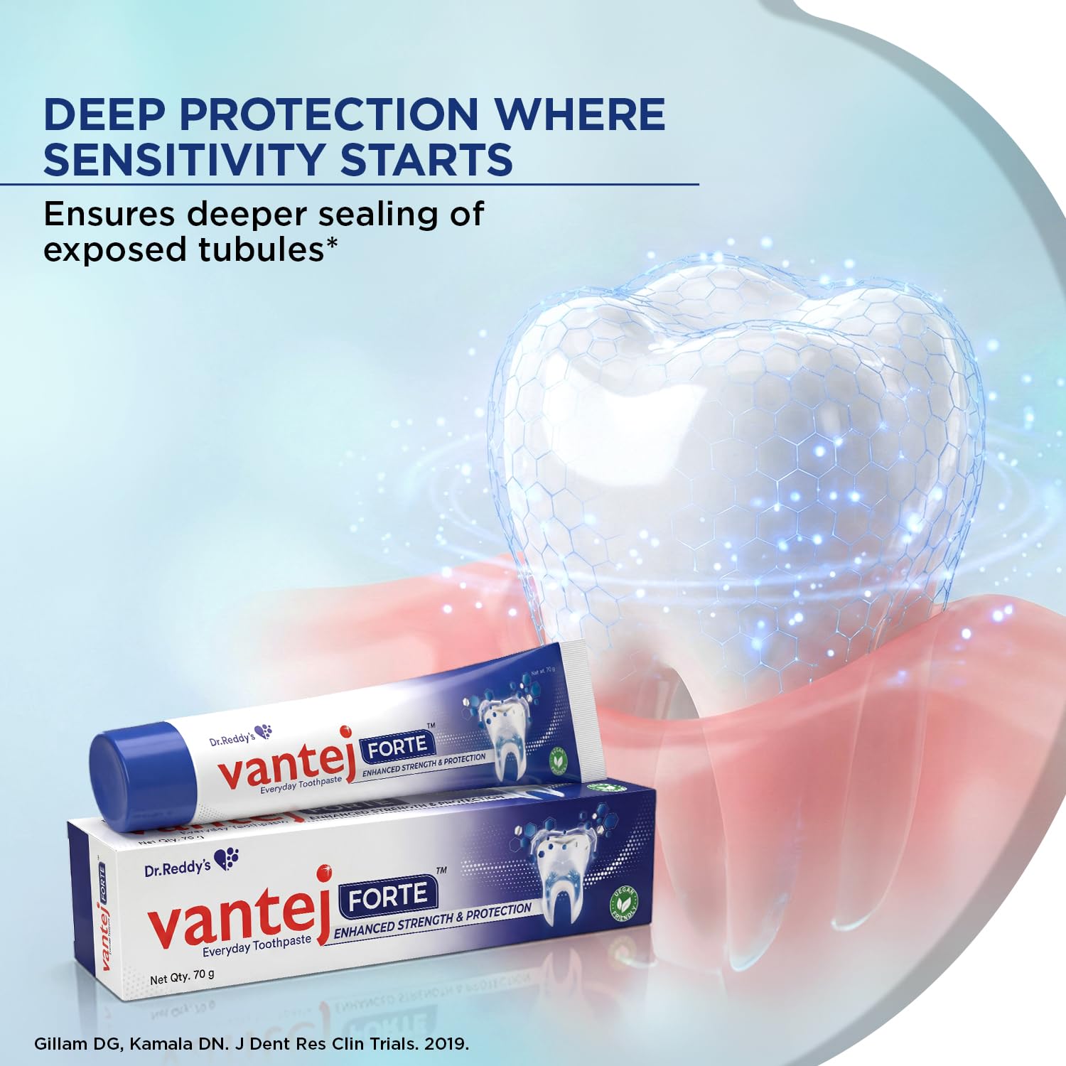Dr. Reddy's Vantej Forte Toothpaste | Enhanced Tooth Strength & Cavity Protection |Long Lasting Senstivity Protection Helps Strength Enamel & Fights Foul Breath| Dentist Recommended Everyday Oral Care 2