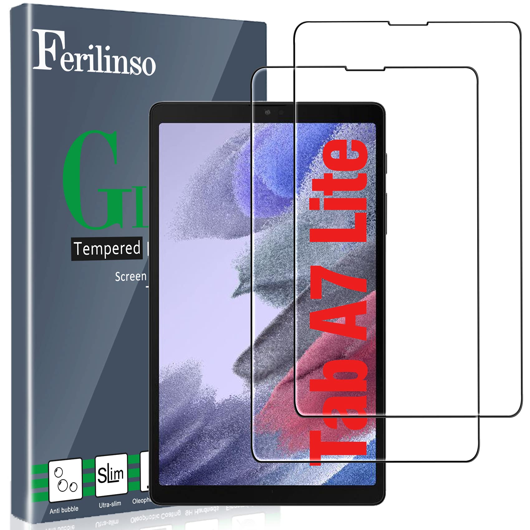 Ferilinso Designed for Samsung Galaxy Tab A7 Lite 8.4 inch 2021 Screen Protector, [Not Fit Galaxy Tab A7] 2 Pack HD Tempered Glass, Case Friendly, Bubble Free, Easy Installation (B095H955TM) Amazon Price History, Amazon Price Tracker