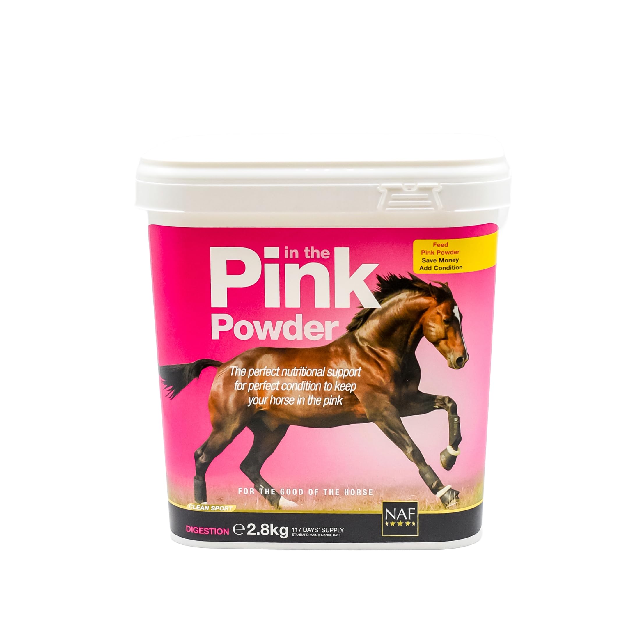 NAF Pink Powder 2.8kg HORSE / PONY PROBIOTIC YEAST SUPPLEMENT