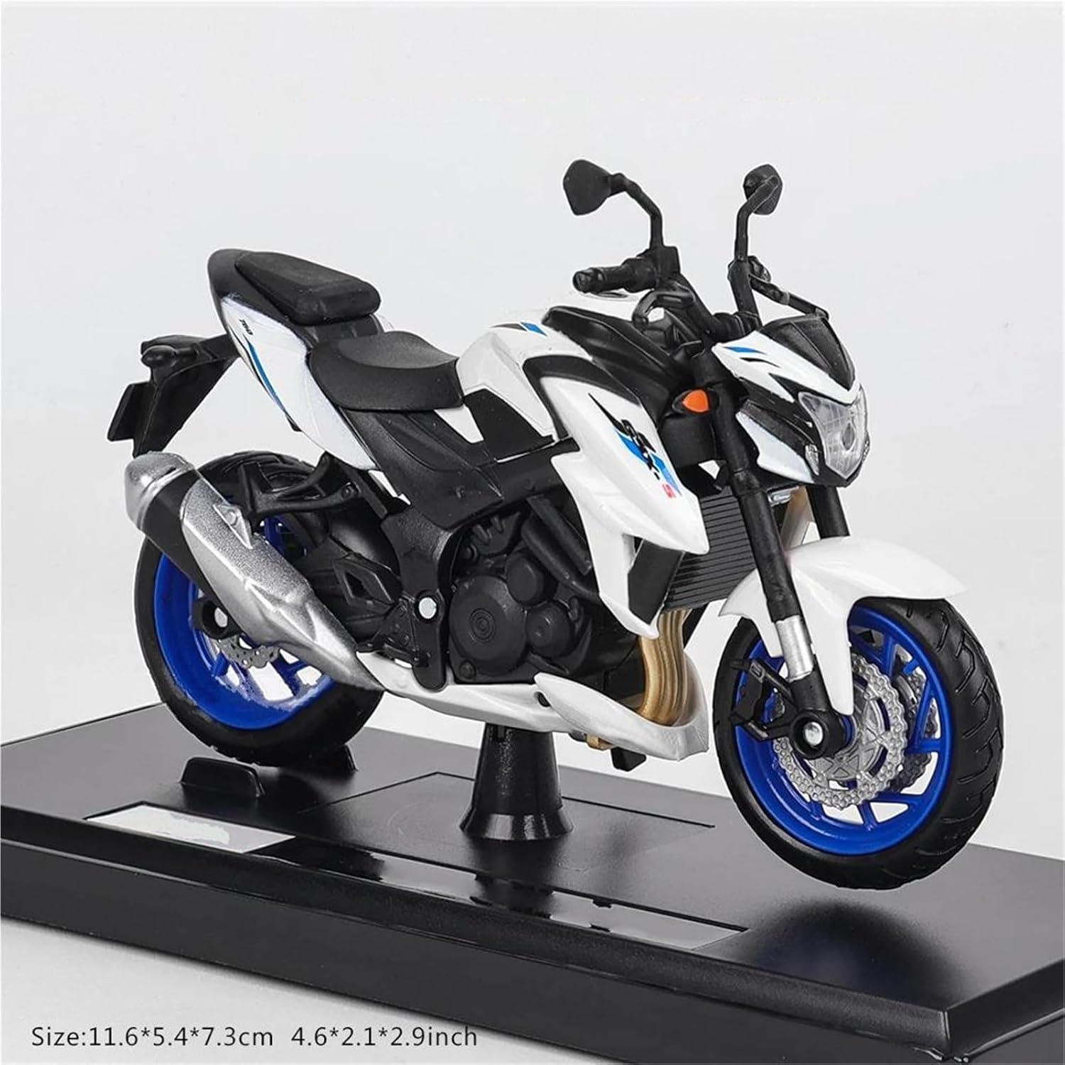 MAKUTU Scale Motorcycle Model 1:18 Motocross Motorcycle Model Collection Gift Static Die Casting Production for Suzuki S750 ABS