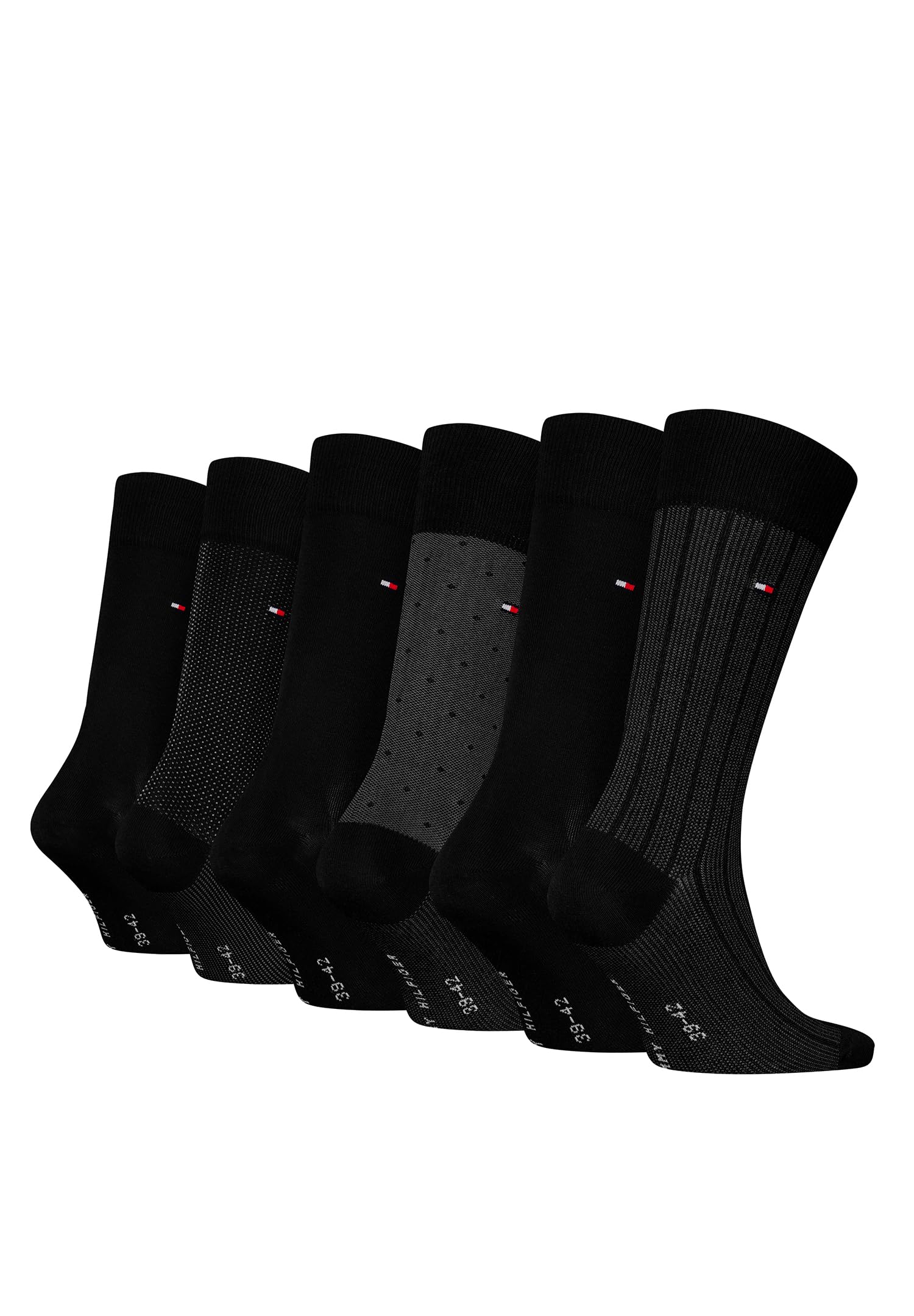 8719965009202 TH Men Sock 6P TIN Giftbox BIRDSEYE, czarny, 39-42 EU