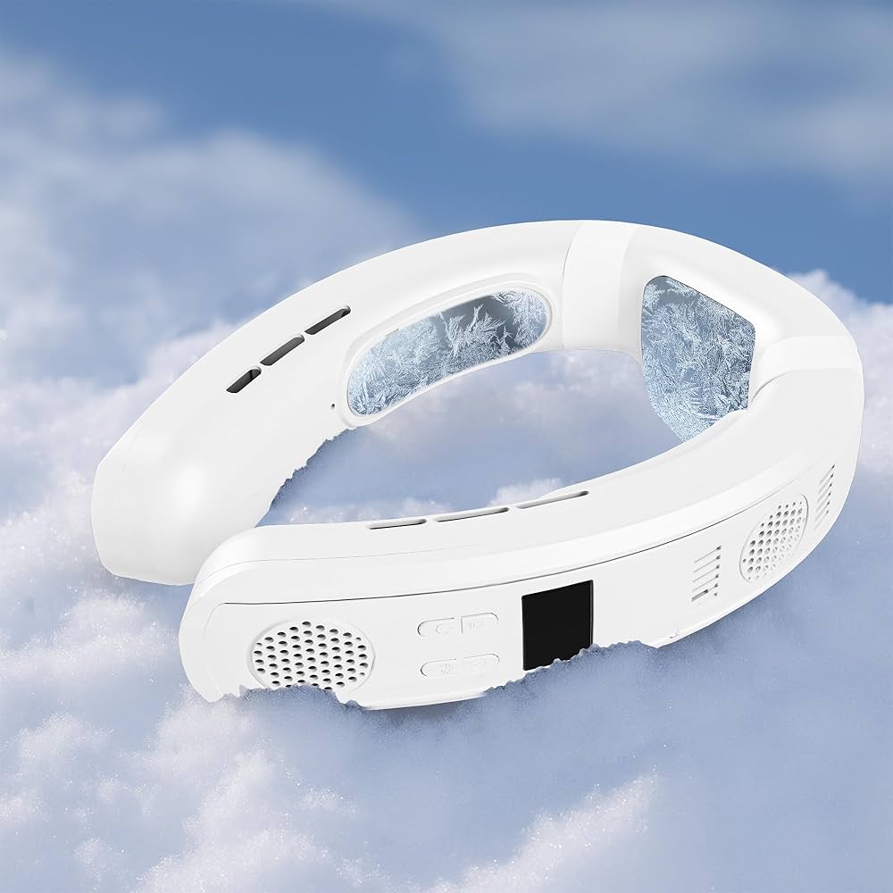 首掛け扇風機 ネッククーラー ネックヒーター 冷却プレート ネックファン 加熱 ネッククーラー 最強 冷却プレート 首掛け扇風機 ランキング