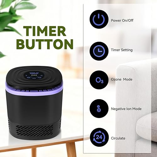 Miniatura 2 de Purificador de aire para el hogar y el dormitorio, elimina el 99.997% del humo, polen, pelo de mascotas y olores
