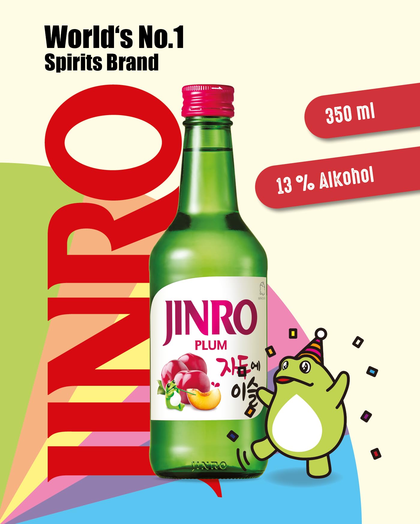 Amazon.co.jp: 眞露 JINRO チャミスル すもも 360ml : 食品・飲料・お酒