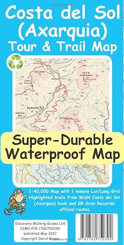 Costa del Sol (Axarquia) Tour and Trail Map