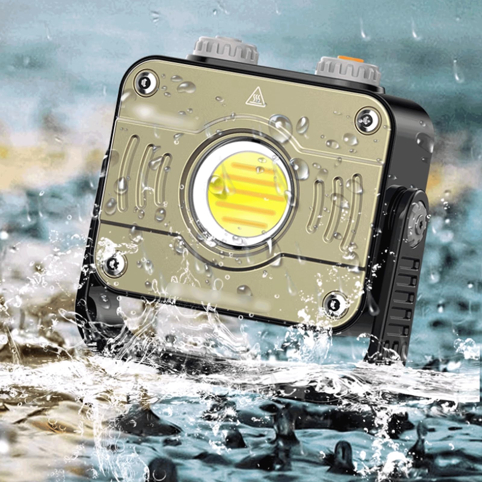 Lampa rechargeable camping Magnetyczna latarnia kempingowa typu C z możliwością ładowania, regulowana jasność, wielokolorowa