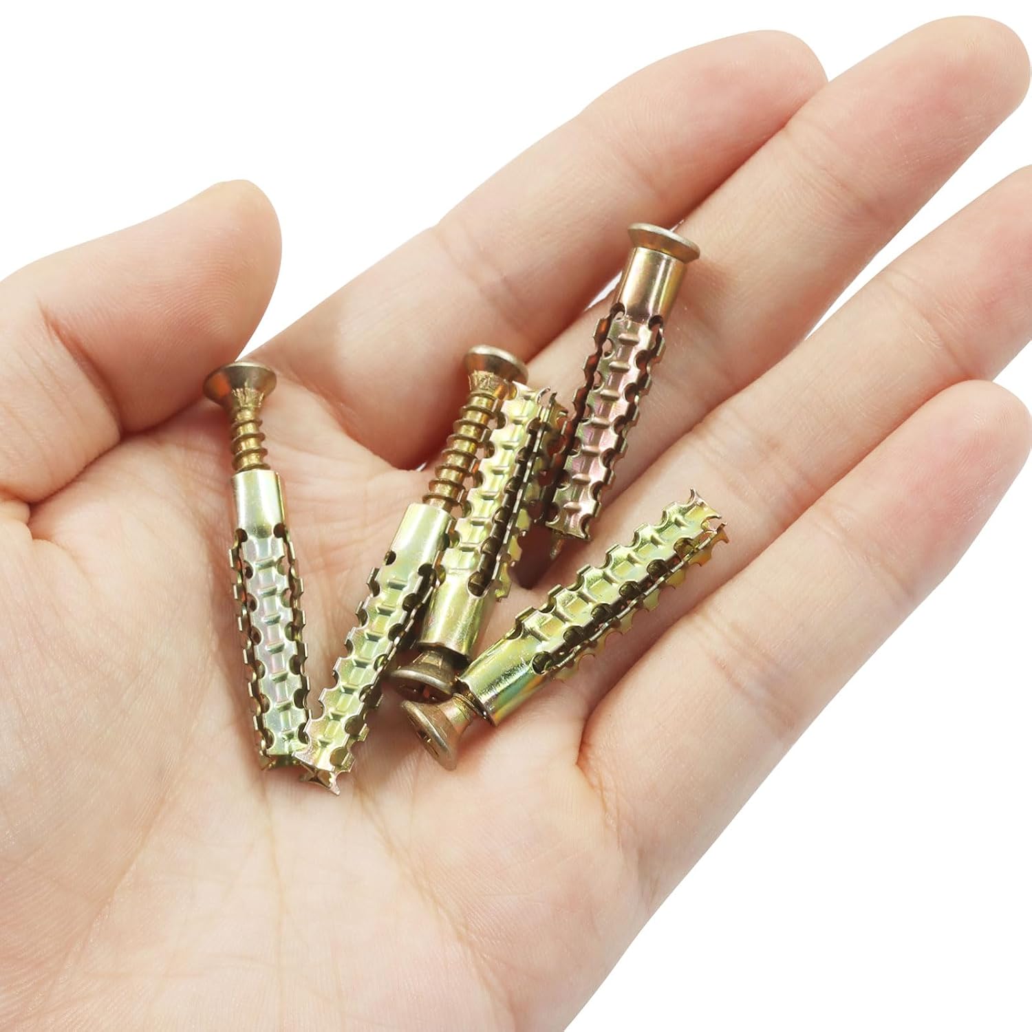 Heavy Duty Hollow Wall Anchors with Screws Kit, 20 Pcs, 6x32mm
