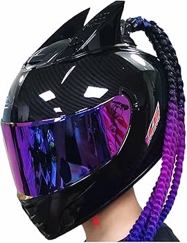 猫耳ヘルメット　フルフェイス Amazon.co.jp: バイク猫耳ヘルメットフルフェイスオートバイ