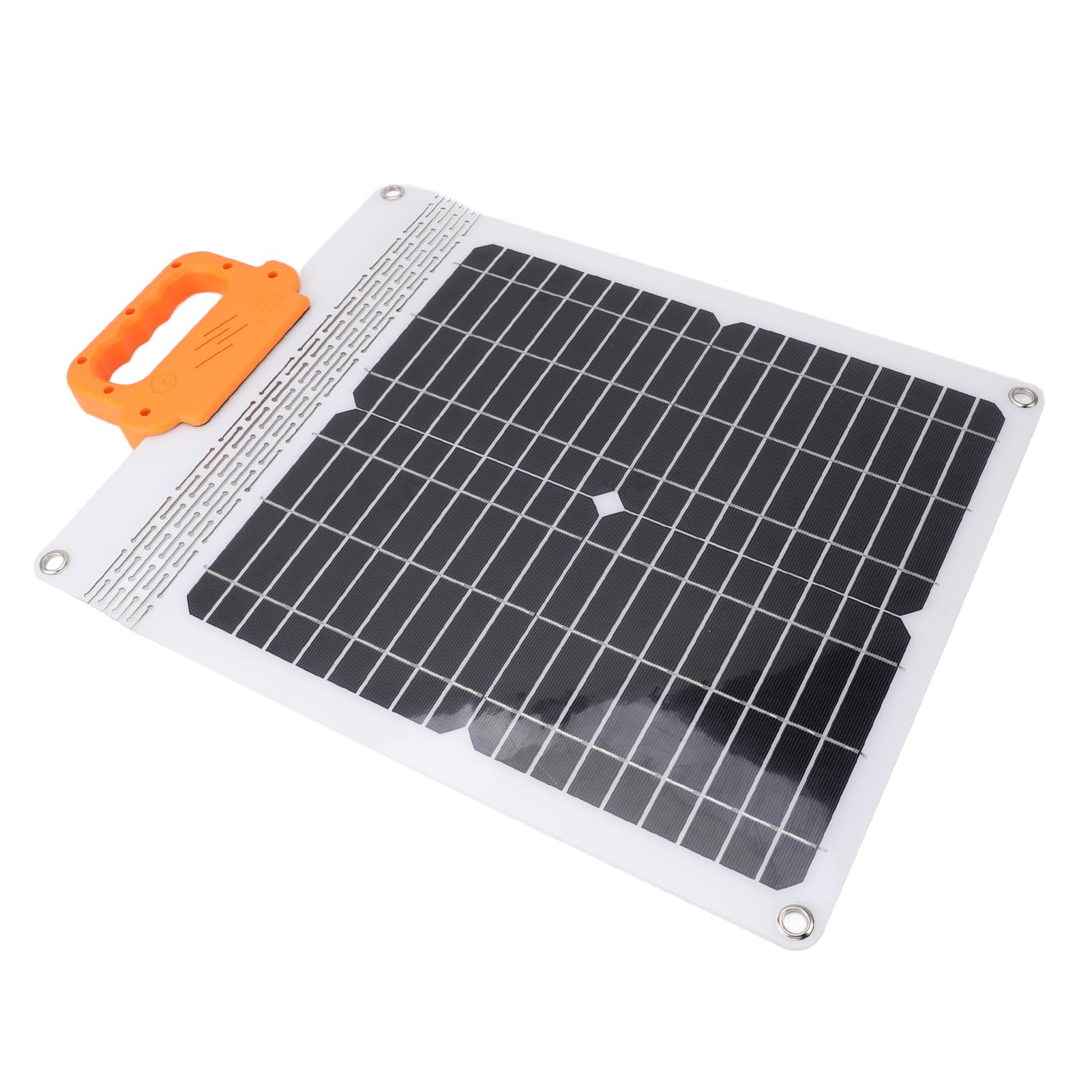 Yosoo Health Gear Kit de Panel Solar de 20 W, Cargador Solar Portátil Monocristalino con Asa, Múltiples Puertos de Carga, Cargador de Batería de Panel ABS Ligero para Camping, Viajes, Uso de