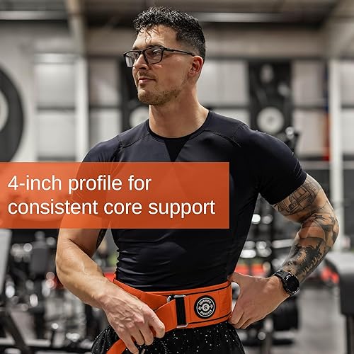 Miniatura 3 de Cinturón de levantamiento de pesas para sentadillas, cinturón de levantamiento de pesas para peso muerto, soporte de espalda de 4 pulgadas para