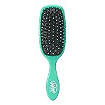 Wet Brush Shine Enhancer, Aqua, Natural Boar Bristles with Ultra-Soft IntelliFlex Technology, Leaves Hair Shiny and Smooth, Detangling Brush for All Hair Types, For Women, Men, Wet & Dry Styling