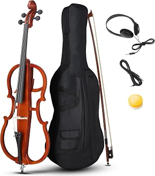 Ktaxon 4/4 Electric Cello Full Size Electric Cello for Beginners Adults
