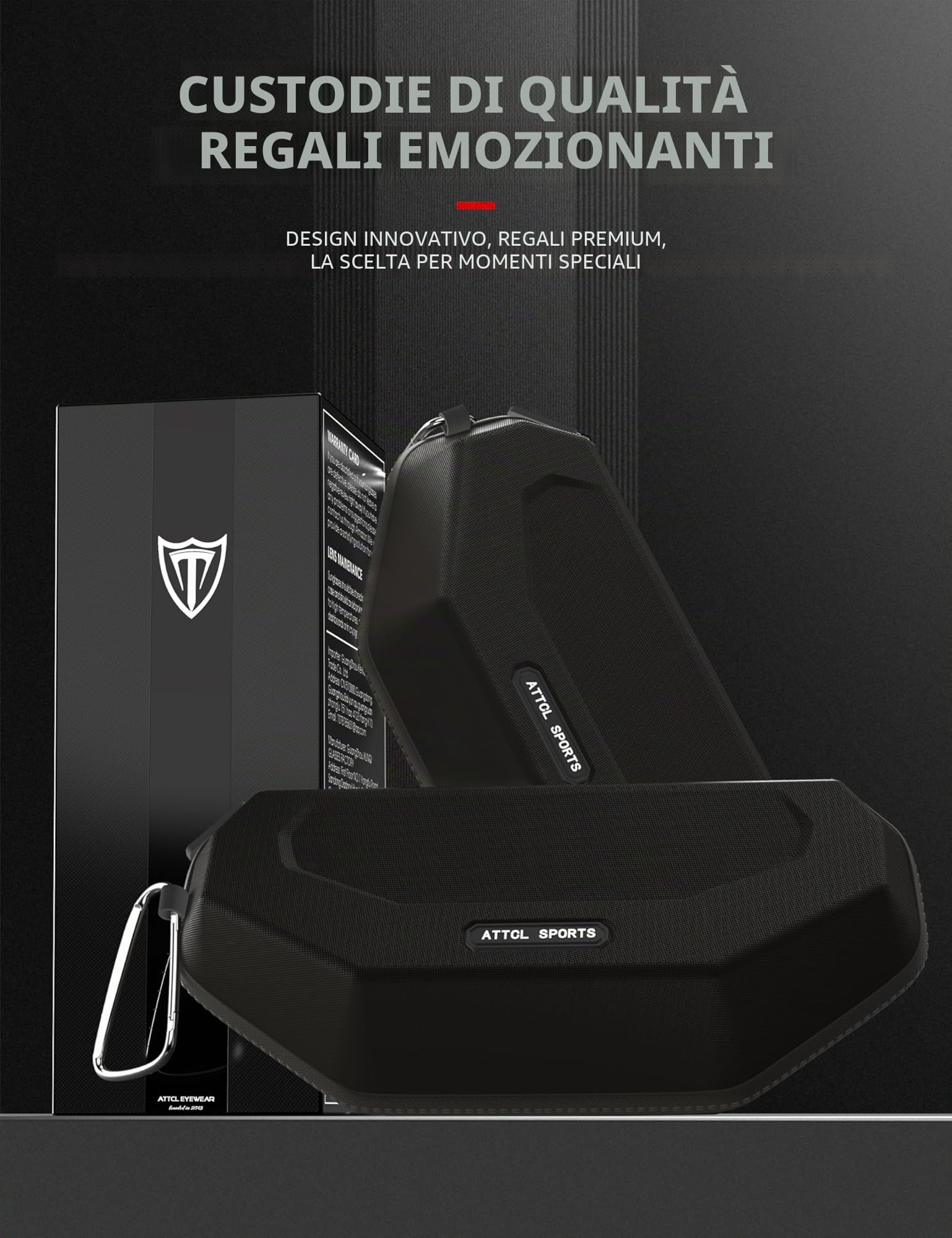 ATTCL - Occhiali da sole polarizzati sportivi unisex, adatti per ciclismo, guida e pesca, occhiali da sole con protezione UV, m